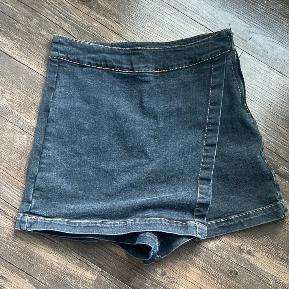 Dark Denim Skort